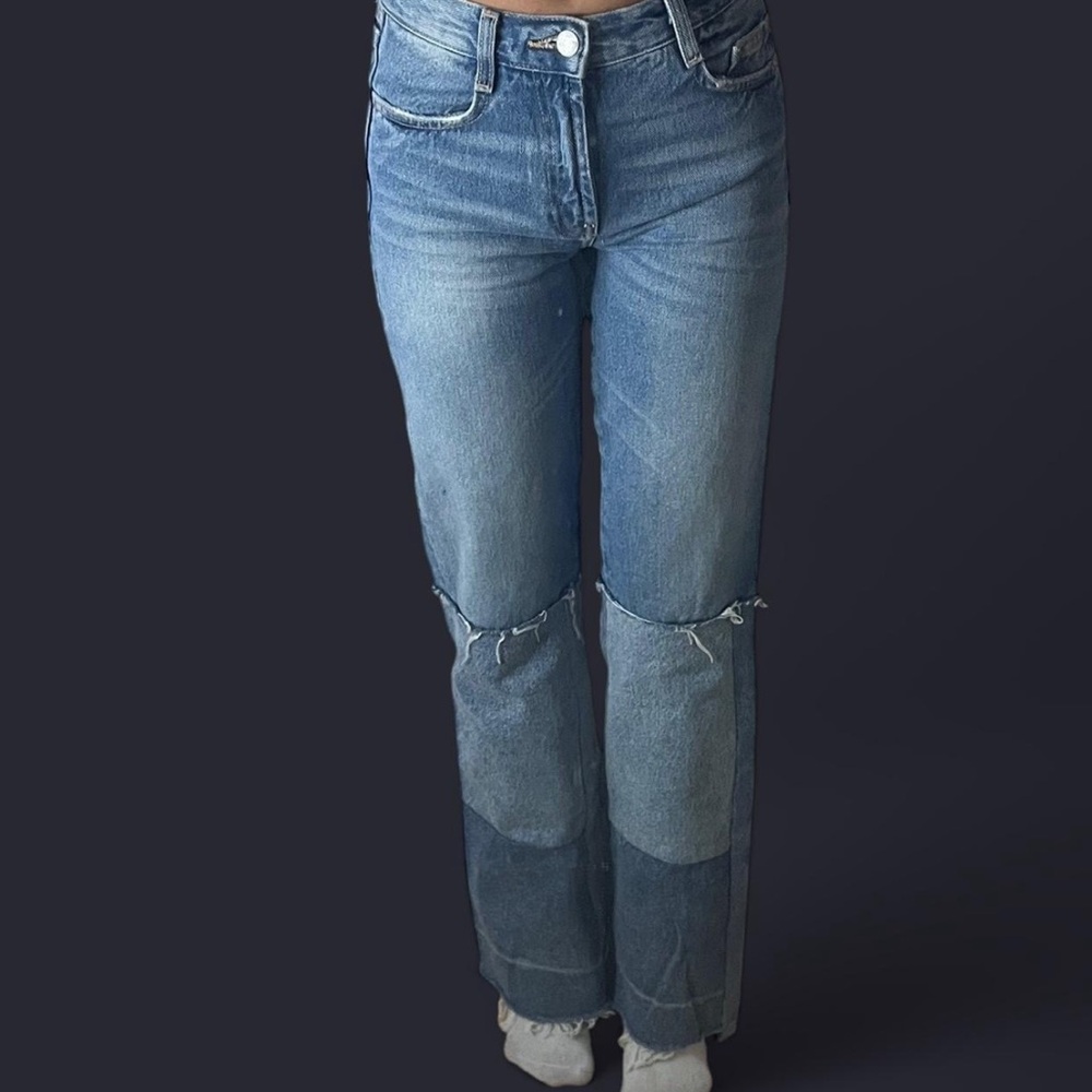 Zara patch work jeans 🏹